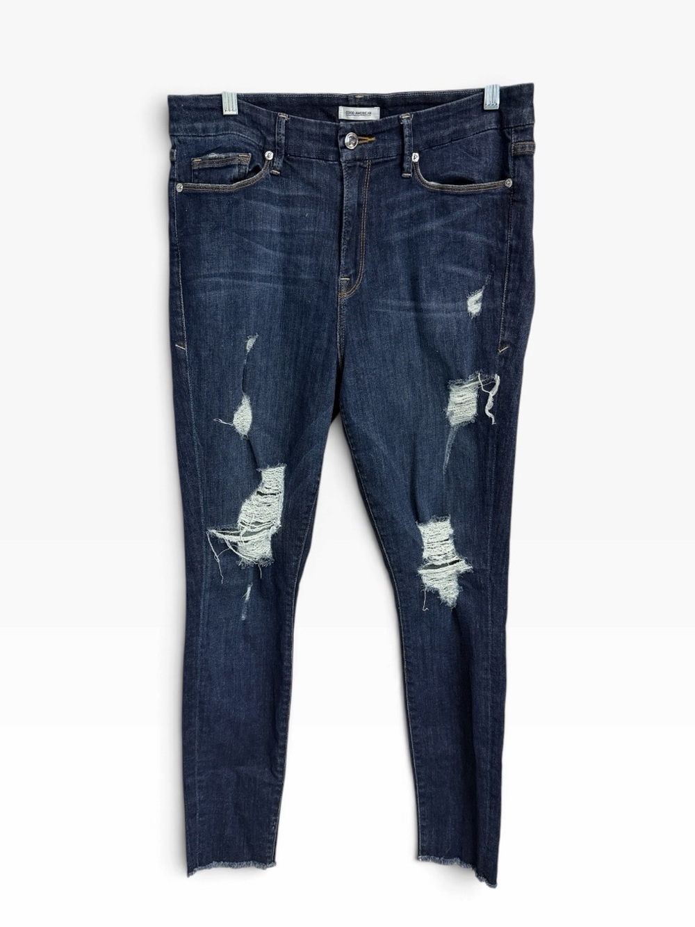 Good American Good Legs Distressed Jeans